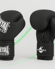 🥊 Gant de boxe noir LAVABLE – METAL BOXE