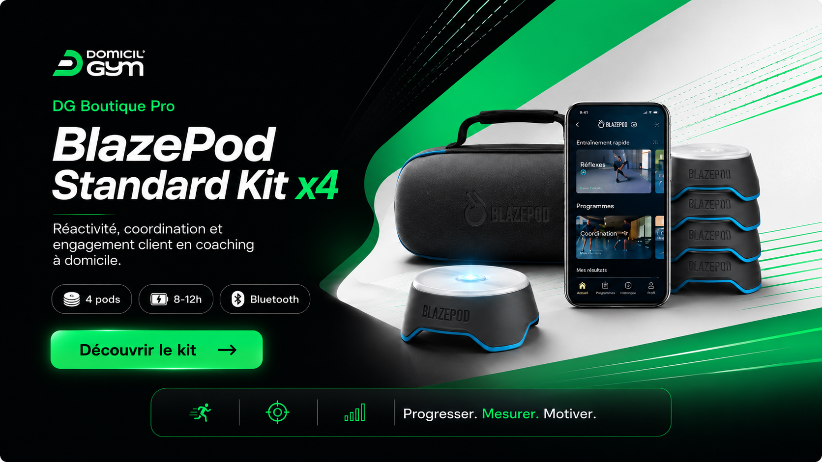 Kit BlazePod pour entraînement à domicile DG Boutique Pro