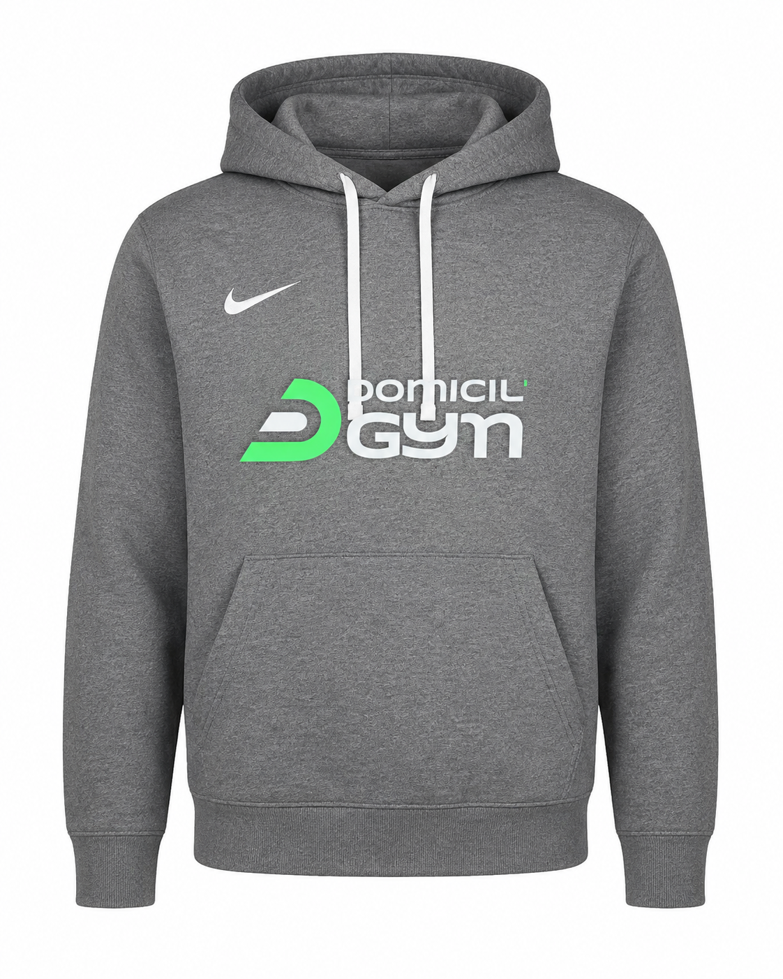 Sweat à capuche Nike Femme Domicil'Gym gris - vue produit de face #color_gris