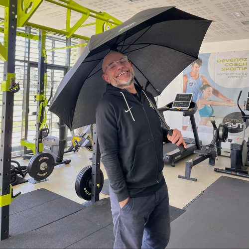 Parapluie Canne Noir  Édition Domicil’Gym - vue 1