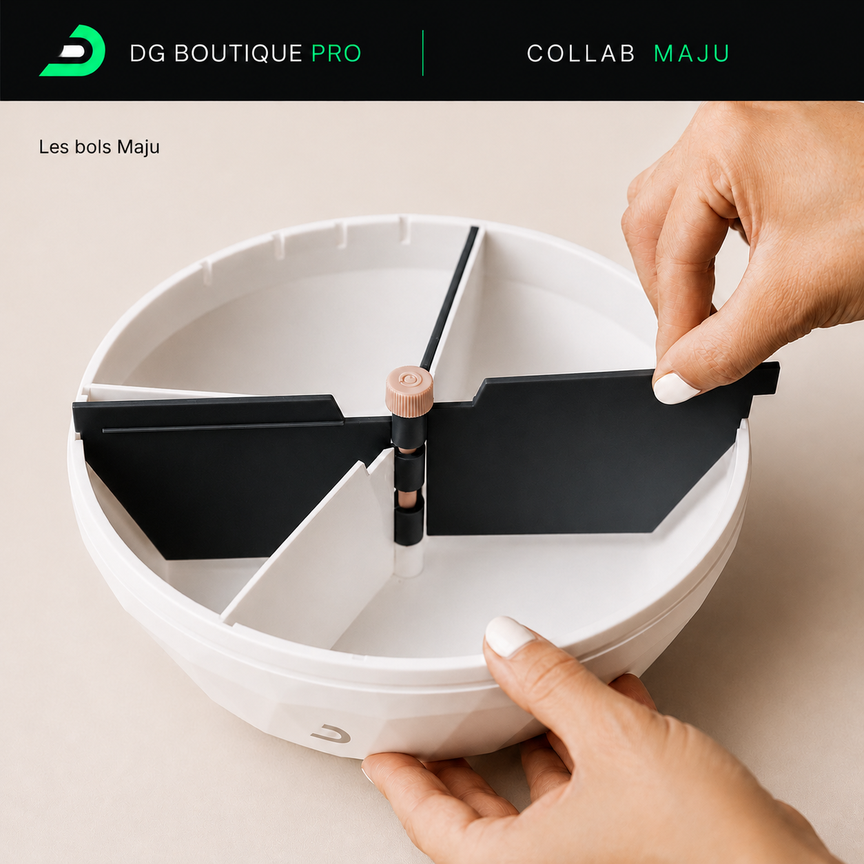 Réglettes amovibles du bol maju
