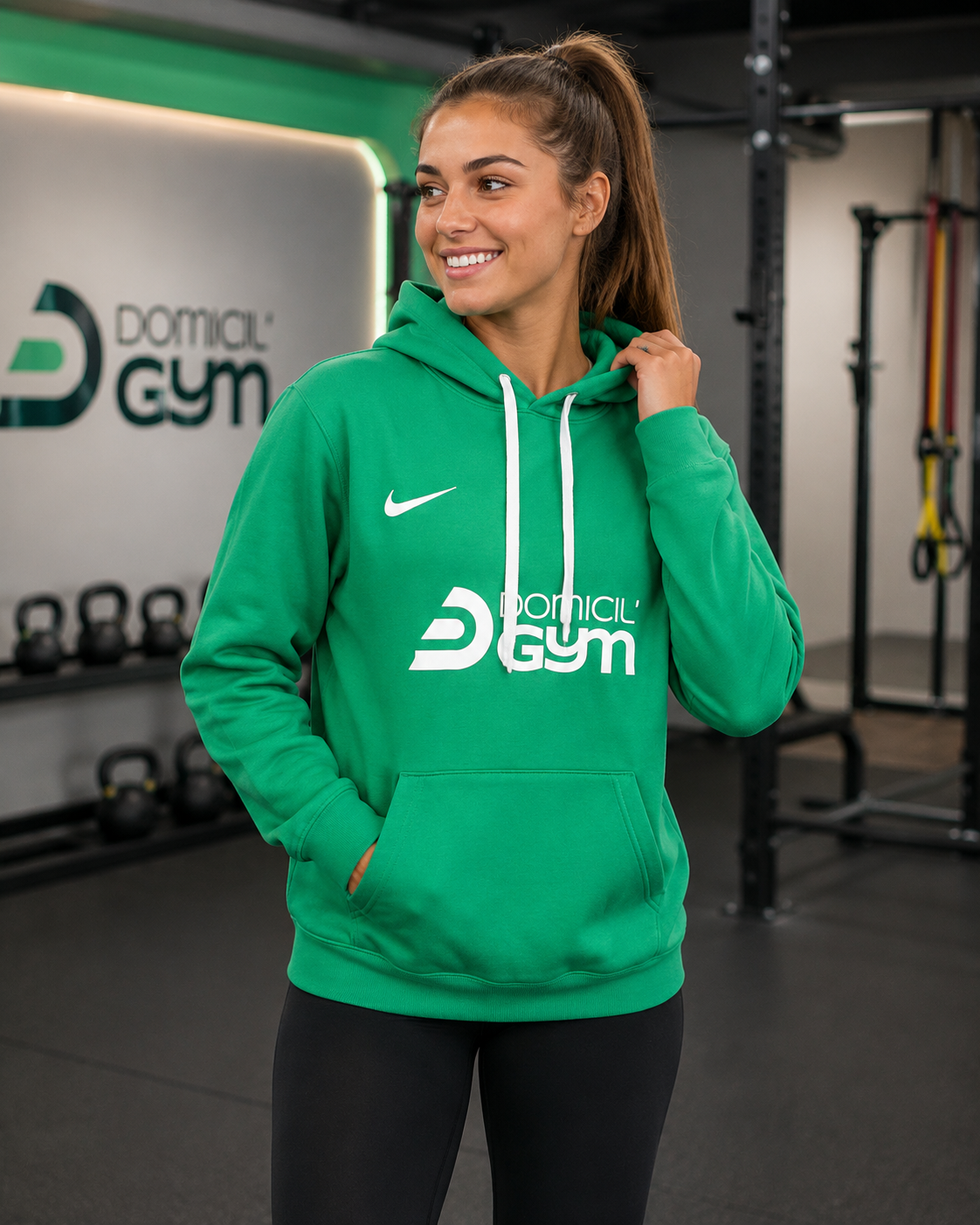 Sweat à capuche Nike Femme Domicil'Gym Vert - photo 4 Domicil'Gym 