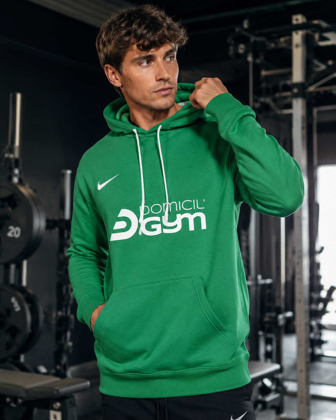Sweat à capuche Nike Homme Domicil'Gym Vert - photo 3 Domicil'Gym 