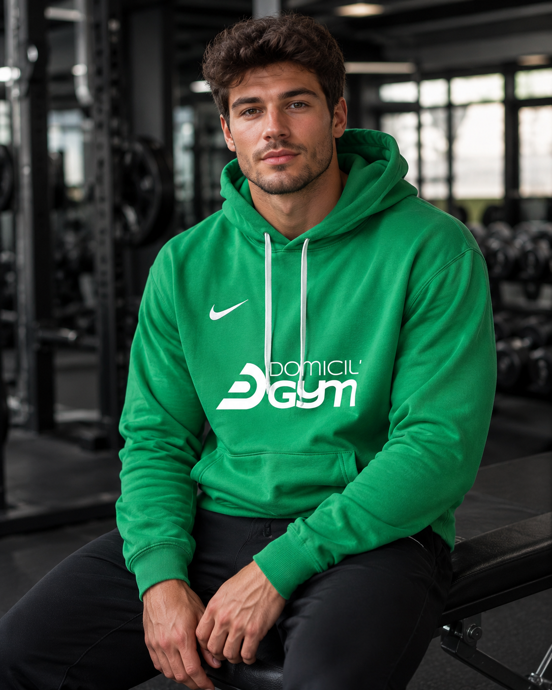 Sweat à capuche Nike Homme Domicil'Gym Vert - photo 4 Domicil'Gym 