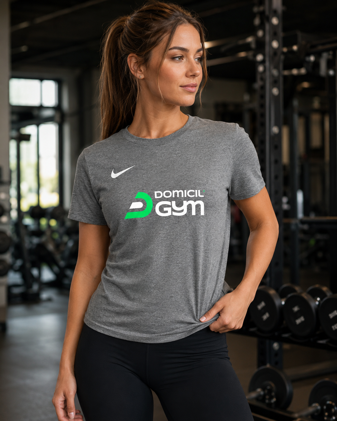 Tee-shirt Nike Femme Domicil'Gym Gris - photo 4 Domicil'Gym 