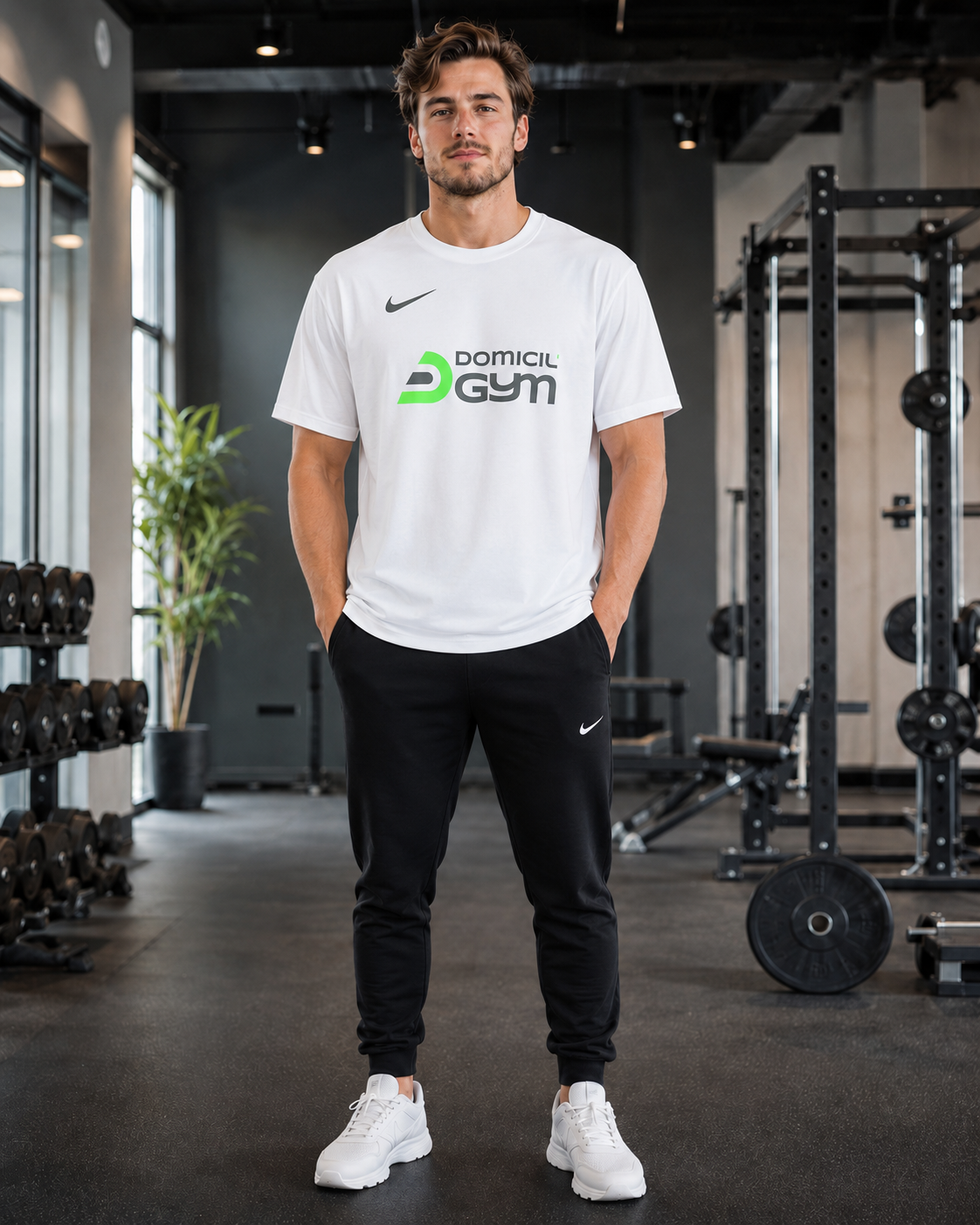 Tee-shirt Nike Homme Domicil'Gym Blanc - photo 2 Domicil'Gym #color_blanc