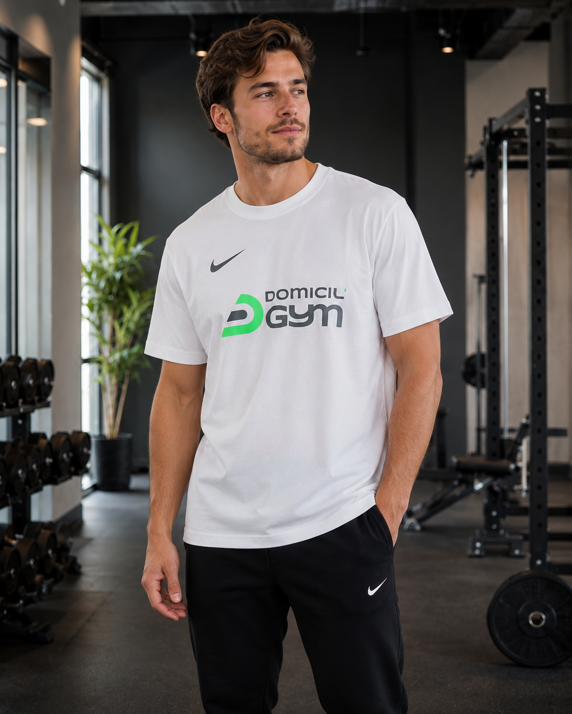 Tee-shirt Nike Homme Domicil'Gym Blanc - photo 3 Domicil'Gym #color_blanc