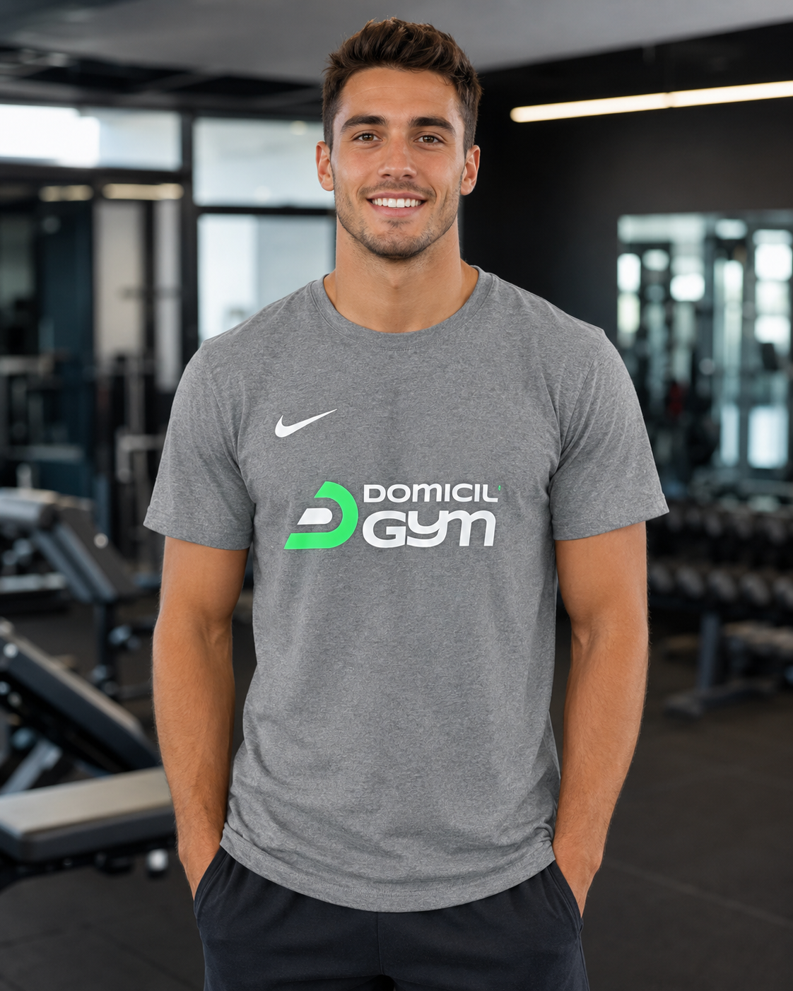 Tee-shirt Nike Homme Domicil'Gym Gris - photo 3 Domicil'Gym 