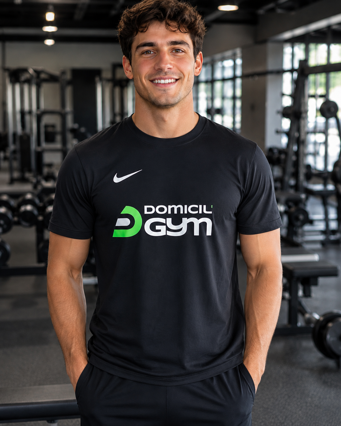 Tee-shirt Nike Homme Domicil'Gym Noir - photo 2 Domicil'Gym 