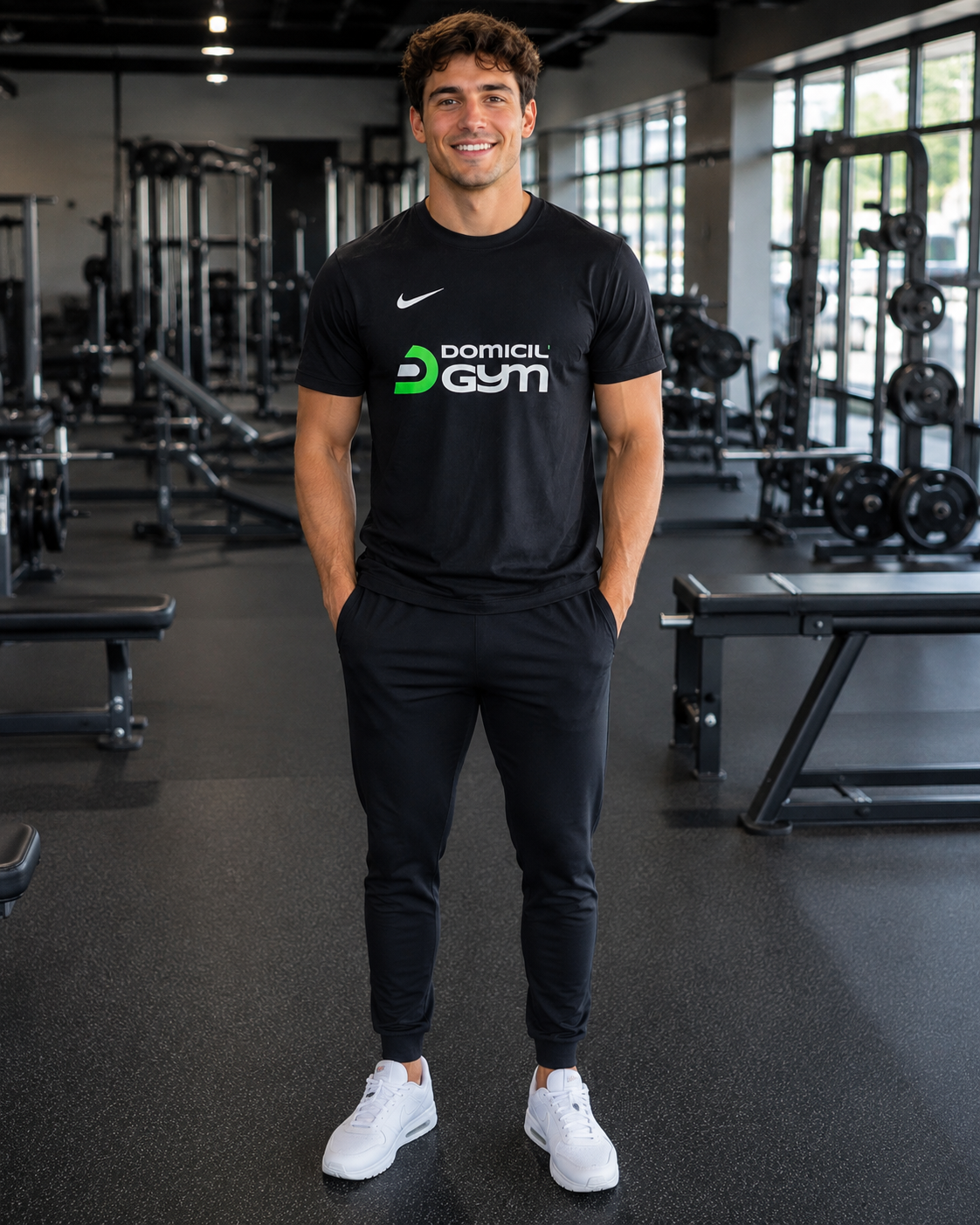 Tee-shirt Nike Homme Domicil'Gym Noir - photo 3 Domicil'Gym 